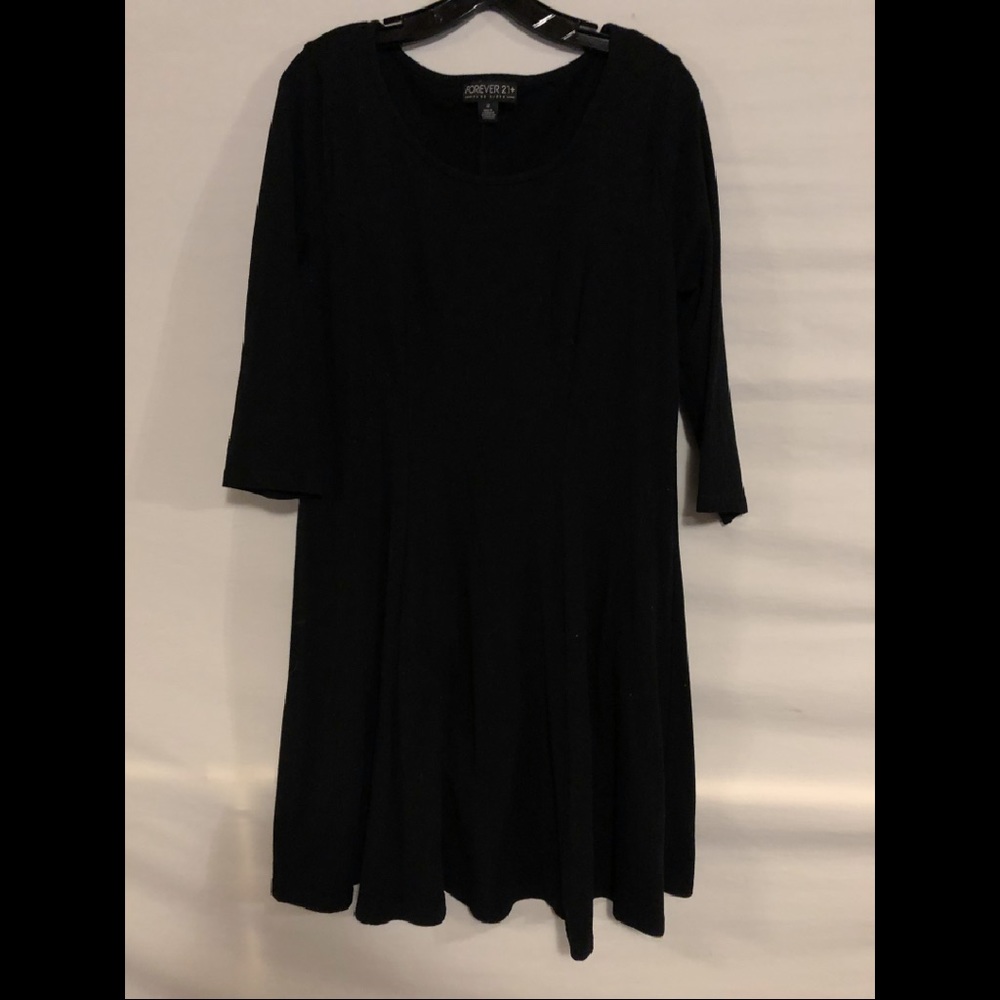 Black Forever 21+ Skater Dress